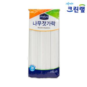 크린랩 나무젓가락 (30개입) 5봉지/일회용품/야외용/일회용젓가락