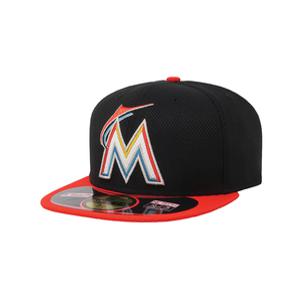 뉴에라 [슈즈네][정품] MLB 마이애미 말린스 다이아몬드 에라 베이직 사이즈캡 야구모자 메이저리그 선수모자 5950-12-010