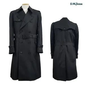 SMJ1084 남성 트렌치 코트 남자 더블 롱코트 롱바바리 남자 코트 내피분리