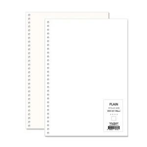 이글바인더 A4 30공 속지 무선 무지노트 100g 500매 / 바인더 다이어리 타공 리필지 내지 용지