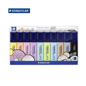 스테들러 클래식파스텔 364CWP10 형광펜 10색