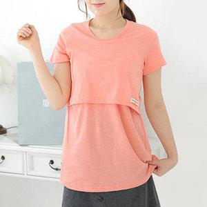반팔 기본수유티 여름 수유복 임산부 임부복 티 상의