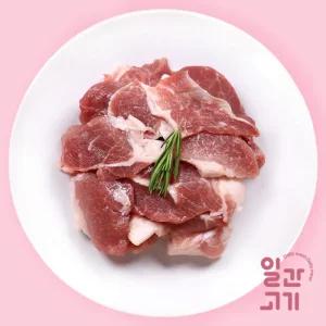 (일간고기)(냉장)무항생제 한돈 전지(앞다리살) 찌개용 500g