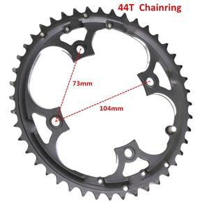 알루미늄 합금 44T 자전거 크랭크 셋 104BCD 체인 링 9 속도 MTB 도로 휠 Shimano SLX XT 용