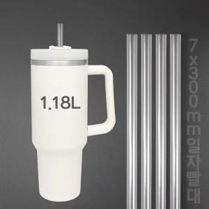 벌크포장 일자빨대 투명 스트로우 7x30cm 1팩 500개