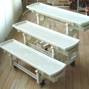 3단 화분 바퀴 정리대 식물 진열 물받침대 선반