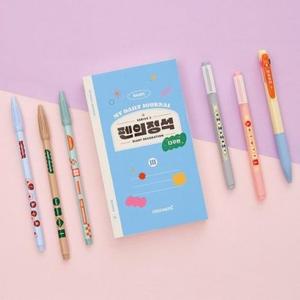 [OFLPM7PO]모나미 펜의정석 다꾸편 6본입 필기구세트