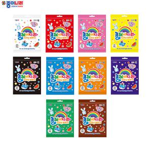 [종이나라] 클레이나라 50g 실링백 10색 세트 어린이 장난감 선물