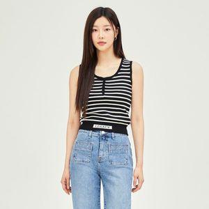 [하프클럽/JJ지고트](JJ지고트) 버튼 슬리브리스 풀오버 니트 GP6P1PO621