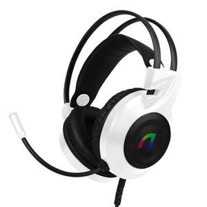 앱코 N460 초경량 RGB LED 게이밍 헤드셋 화이트