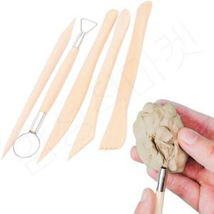 찰흙 칼 주걱 점토 클레이 도구 놀이 5개입