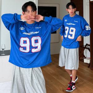 매니 남자 99 매쉬 져지 오버 루즈 박스핏 맨투맨