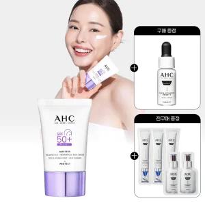 AHC (NEW)마스터즈 멜라프로텍트 워터풀 선크림 40ml+(GIFT)프로샷 세럼 5ml +전구매 샤쉐