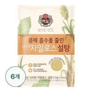 [CJ] 백설 브라운 자일로스설탕 2kg X6개