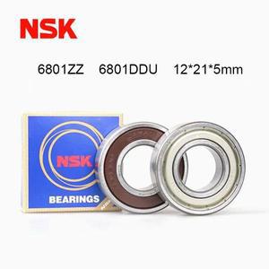 일본 NSK 6801 베어링 6801ZZ 6801DDU ABEC-7 메트릭 얇은 섹션 61801-2RS RS 볼 12*21*5mm