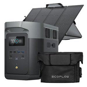 에코플로우 델타2 맥스 + 220W 태양광패널 + 전용가방 파워뱅크 배터리