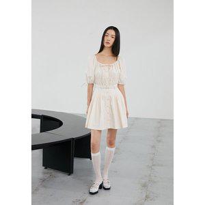 [에고이스트](강남점)볼륨소매 플리츠 미니 원피스 (EQ2WO460)