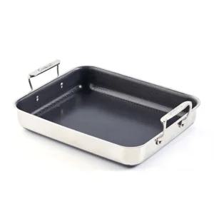 통3중 더블코팅 IH 사각멀티팬 32cm 03036