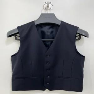 [트루젠]남자 기본핏 울 혼방 네이비 기본 정장 양복 조끼 베스트