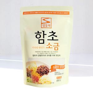 섬들채 신안 함초소금 간수뺀 미네랄 가는 소금 450g 3개