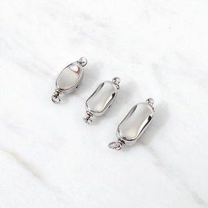 비즈아이 [8-379-18]써지컬스틸 강낭콩클래습 소 중 대 무도금 ,1개