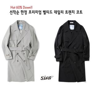 [롯데백화점]지이크 SS 정상상품 프리미엄라인 벨티드스트랩 블랙트렌치  PEN7365 DHSIEG