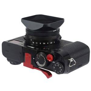 49mm 어댑터 링 금속 캡이 있는 Haoge LH-X200B 사각 렌즈 후드 후지필름 X100VI 후지 X100V X100F X100S X70 포토 카메라 액세서리 블랙