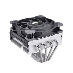 써멀 테이크 터프에어 110 140W TDP 탑 플로우 CPU 쿨러, 인텔 /AMD 유니버설 소켓(LGA 1700 /1200), 고성능 구리 히트 파이프 CL-P073-AL12BL-A가 장착된 120mm 2000RPM 고압 PWM