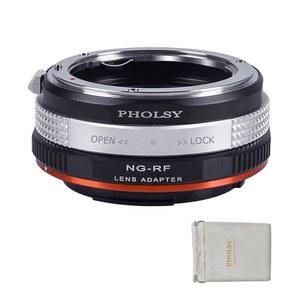 NIKKOR G /F /AI /AIS /D /AF S 렌즈용 POLSY 렌즈 마운트 어댑터 니콘 호환 F(G TYPE) 렌즈와 호환되는 캐논 EOS RF 카메라 본체, 조리개 제어 링이 있는