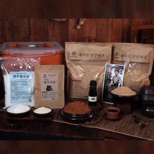 [NS홈쇼핑]최명희명인 간편 된장만들기세트(콩알메주 1.1kgX2팩+꽃소금 800g+메주가루 200g+..[34751930]