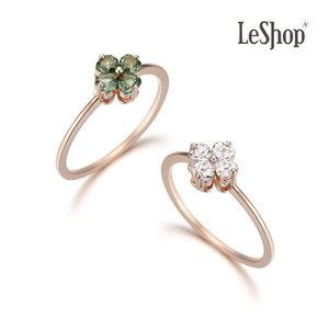 [르샵주얼리] 14K 하트 클로버 반지(GoldPlated)_LJ5067BRR