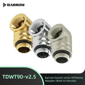 Barrow Dazzle 시리즈 90  회전식 어댑터 TDWT90-v2.5 G1/4 수-암 PC 액체 냉각 빌드 앵글 피팅