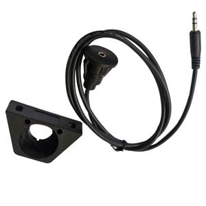 3.5mm 잭 수-암 AUX 케이블 방수 매립형 Aux 연장 케이블브래킷 포함 차량 부츠 트레일러 1M 2M 지원