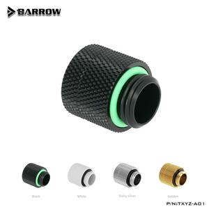 BARROW 외부 나사산-내부 나사산 360 회전 연결 수냉 피팅 블랙 브라이트 실버 화이트 골드 TXYZ-A01 G1 4