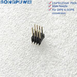 DIP8 SOP8 사운드 카드용 금도금 이중 행 핀 SMT 핀 업그레이드 PCB 2X4 8 12 40 핀 특별 사양 1.27X2.54mm