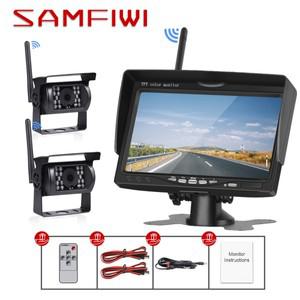 차량용 HD 무선 트럭 모니터, CMOS IR 나이트 비전, 역방향 백업 와이파이 카메라, 주차 시스템, 7 인치