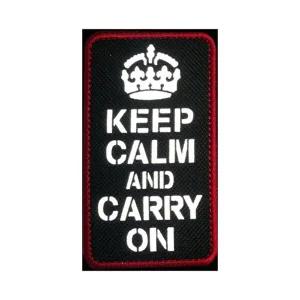 찍찍이 밀리터리 패치 와펜 KEEP CALM AND CARRY ON-W875A5E