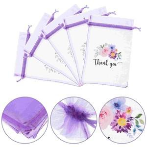 10 Pcs 빈 향 주머니 가방 라벤더 ganza 거즈 보관 맞춤형 블러쉬 Drawstring 클로저 향기로운 옷장 냄새