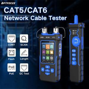 OPTFOCUS 네트워크 케이블 테스터, POE 검사기, 라인 파인더, OPM VFL, 10mw 하이 퀄리티 CAT5,