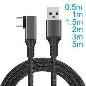 카메라 캠코더용품 3.2 C 타입 커넥터 케이블 VR 데이터 USB Tipo 0.5M 1M 2M GEN2 3A 60W 90 도