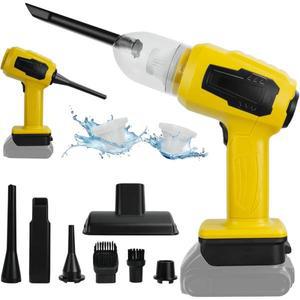 무선 미니 진공 청소기 휴대용 및 먼지털이 Dewalt 20V 배터리 없음 10000PA 강력한 2-in-1