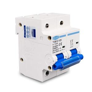 TOMZN 2P 1000V DC MCB 80A 100A 125A PV 시스템 C 커브 배터리 메인 스위치용 회로 차단기