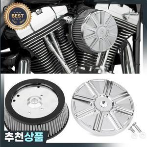 크롬 스테이지 1  빨판 공기 청정기 커버 할리 투어링 다이나 스위치백 FLD 로우 라이더 소프테일 FXSTC 회