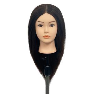 [이벤트]비너스가발 50%인모 50.8cm 브라운 커트연습통가발