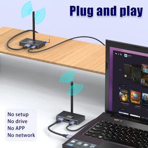 200m 무선 HDMI 전송  수신기 ps4 Lapot 비디오 카메라 PC-TV 모니터용 1080P60Hz 화면 공유