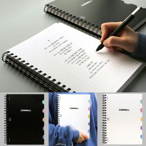핑크풋 인덱스노트 캠퍼스 코넬 PP 스프링 노트 두꺼운 공책 유선 연습장 필기 대학노트