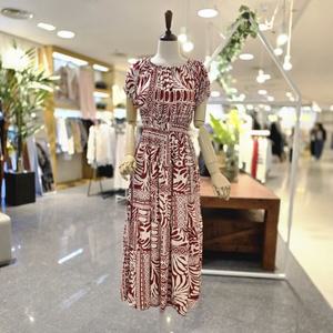 [대구백화점] [멜로디가든]허리스모크밴딩나염원피스(M25M4O109)
