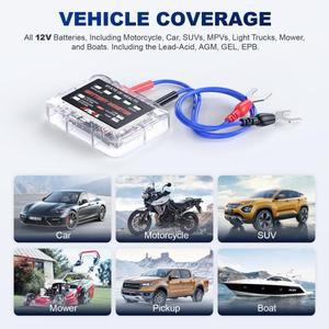 [THEcar]ANCEL 자동차 배터리 용량 테스터 모니터, LED 디스플레이, 방수 SOH SOC 상태 분석기, 도구, BM20
