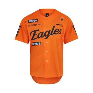 한화 이글스 스파이더 2025 어센틱 홈 유니폼 오렌지 논 마킹 버전 Hanwha Eagles Spyder 2025 Authentic H