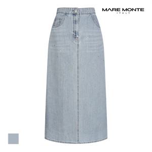 [마레몬떼] 데님 A라인 롱 스커트_M234MSK07P0